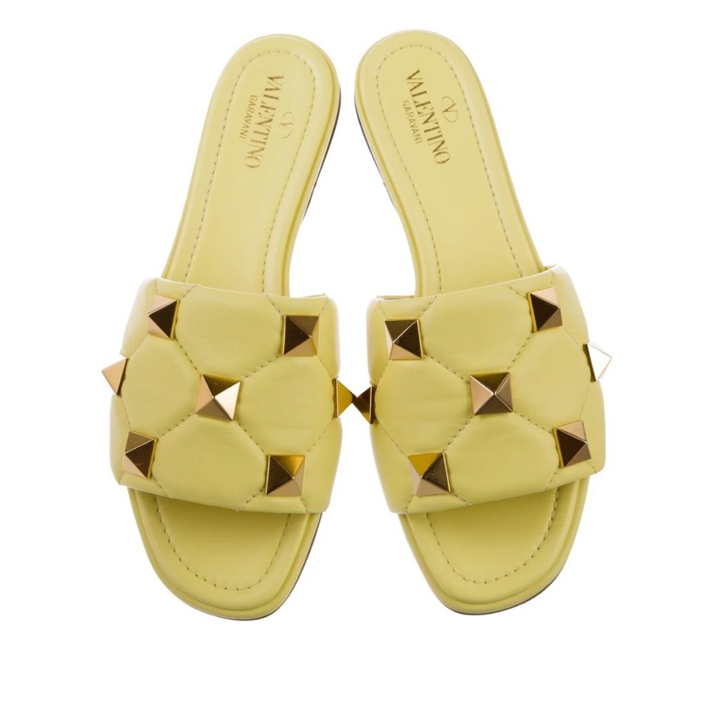 Valentino
Rockstud Accents Leather Slides